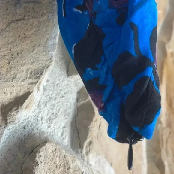 Zara Blue & Purple Floral Dress - Picture 10 of 13